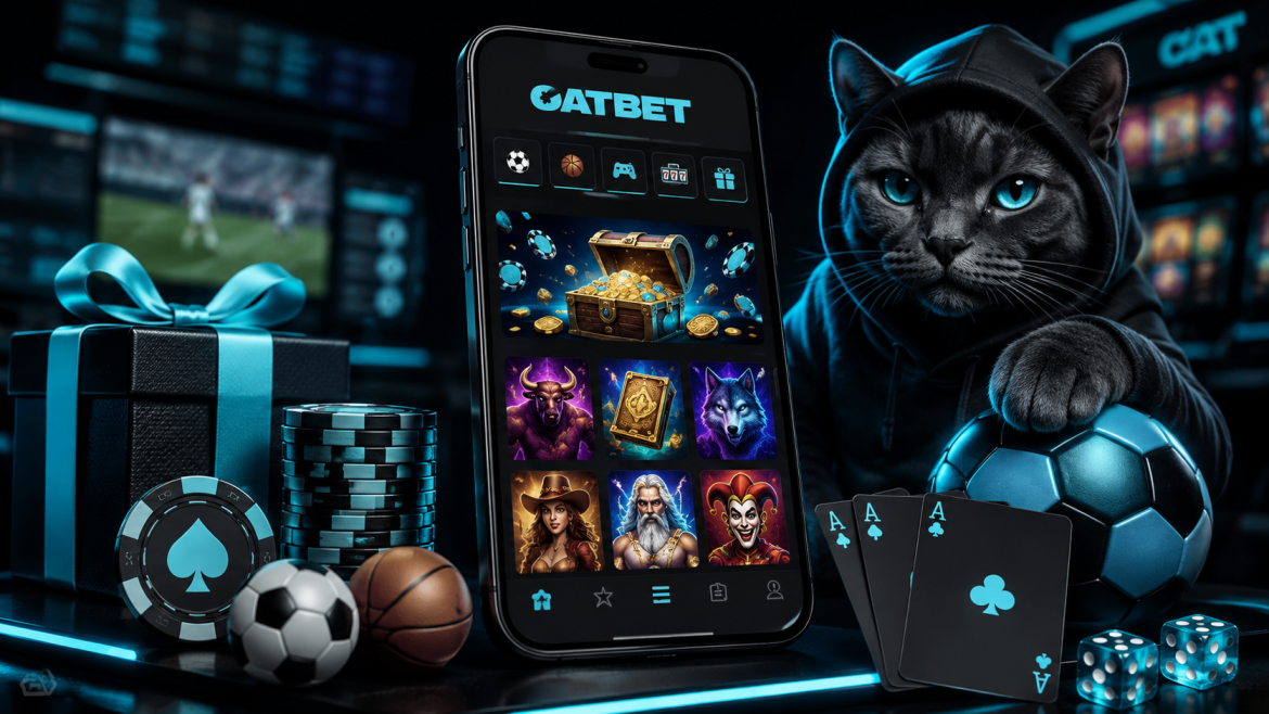 Бонуси, ігровий асортимент та мобільний додаток CAT BET